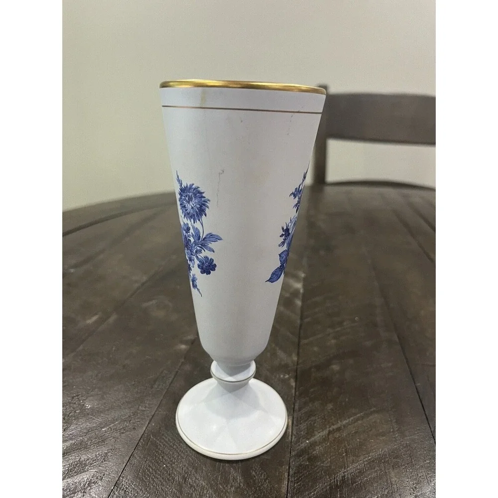 Flora Keramiek Vase Gouda Holland Blue‎ Rose 1834 Blue Interior Pedestal